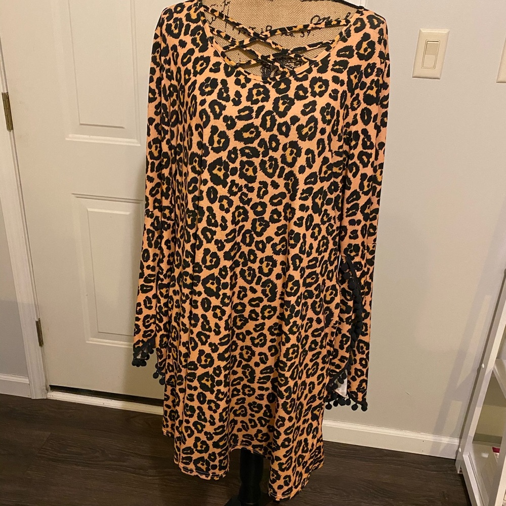 Simply Southern cheetah printed dress